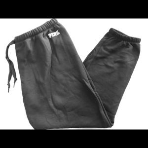 NWOT Victoria’s Secret PINK black joggers